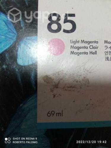 Tintas HP 85 colores originales de 69ml