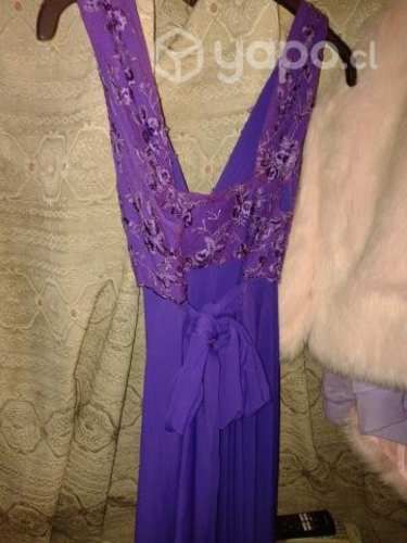 Vestido gala glamoroso de gala morado