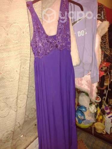 Vestido gala glamoroso de gala morado