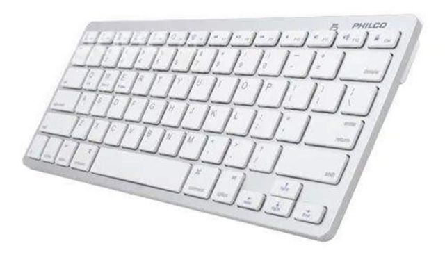 Teclado Bluetooth Philco Ap382 Qwerty Color Blanco