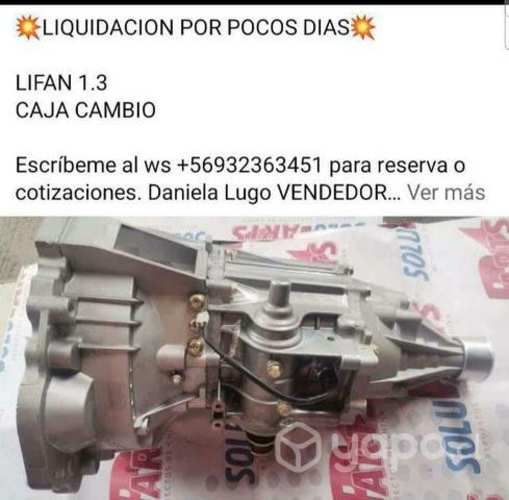 Lifan 1.3 caja cambio