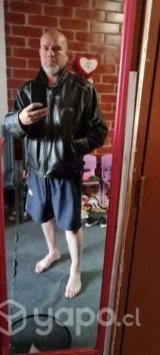 Casaca de cuero negro