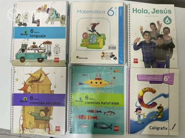 Libros textos 6 básico nuevos sellados