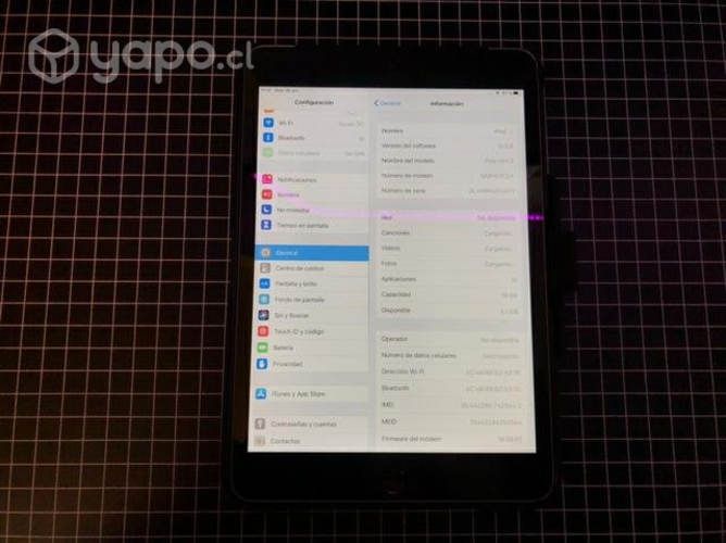 IPad mini 3 16gb con ranura sim 4g