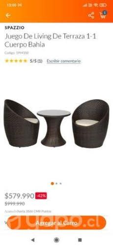 Juego terraza Rattan CIC