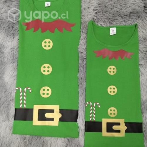 Poleras navideñas personalizadas