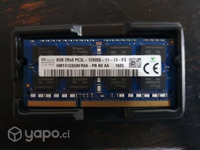 Ram ddr3l 8 gb 1600mhz