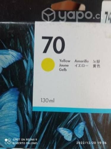 Tintas HP 70 colores originales de 130ml