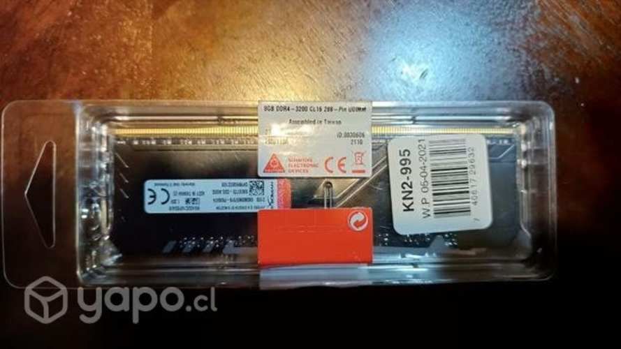 Ram HyperX fury rgb 8gb 3200mhz ddr4