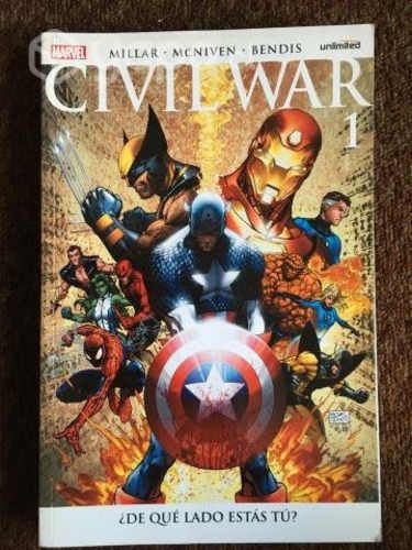 Cómics Civil War Marvel Colección Unlimited 4 Tomo