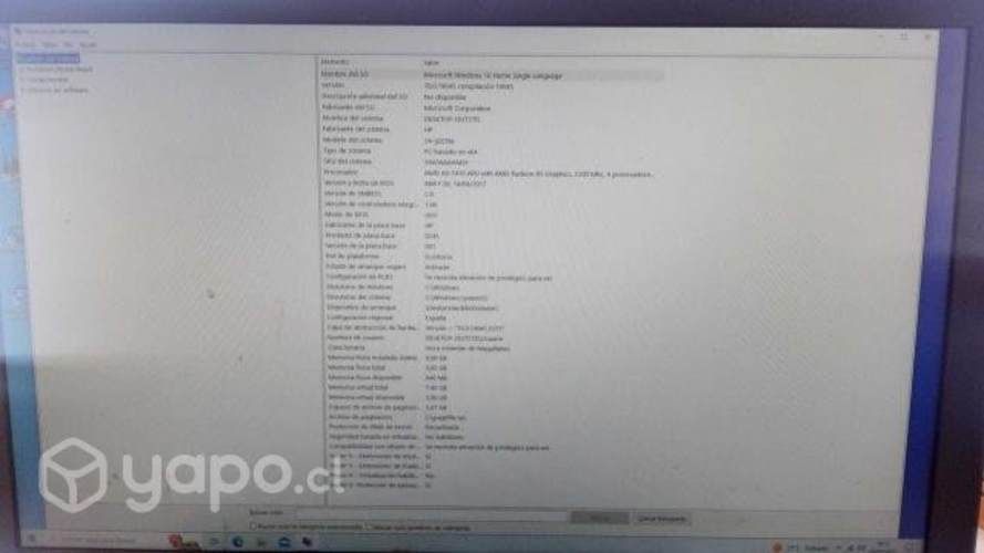 Computador HP 4GB RAM (Ampliable a 8GB) 1TB D.DURO