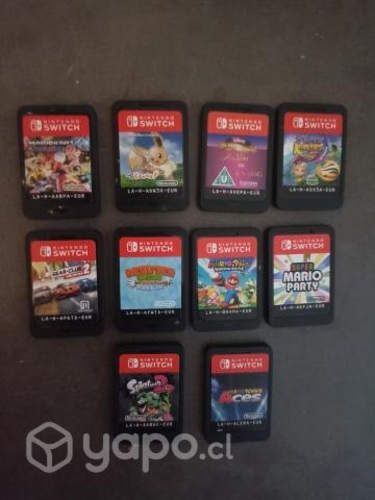 Nintendo switch + 10 juegos + controles