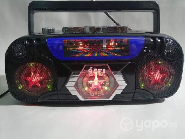 Radio casett am y fm a pila y corriente nuevos