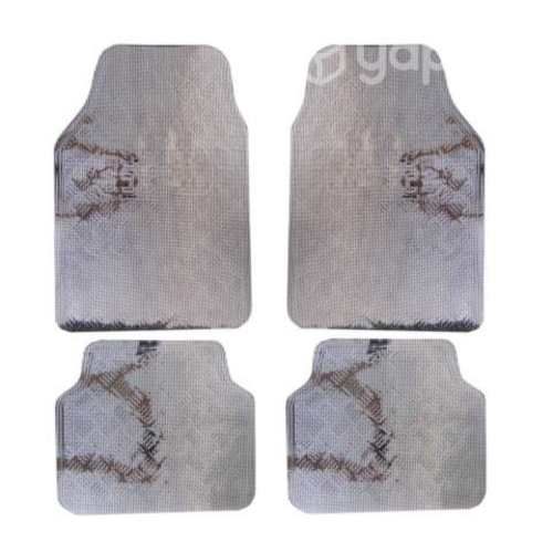 SET Alfombra Auto Goma Tuning 4 Piezas Negro