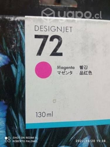 Tintas HP 72 colores originales de 130ml
