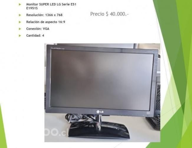 Monitor super led lg e5 19'