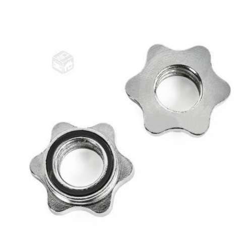 Kit 2 Mancuernas Barras con Roscas Para Discos