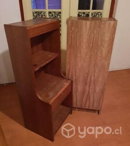 Veladores madera antigua