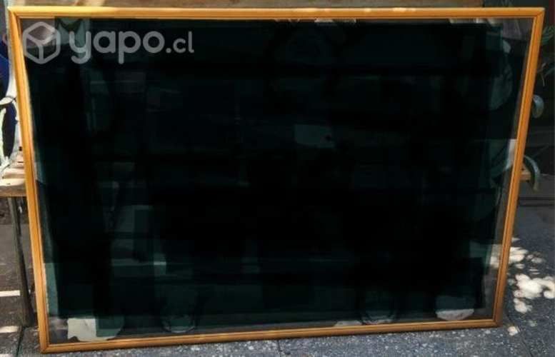 Cuadro madera y vidrio