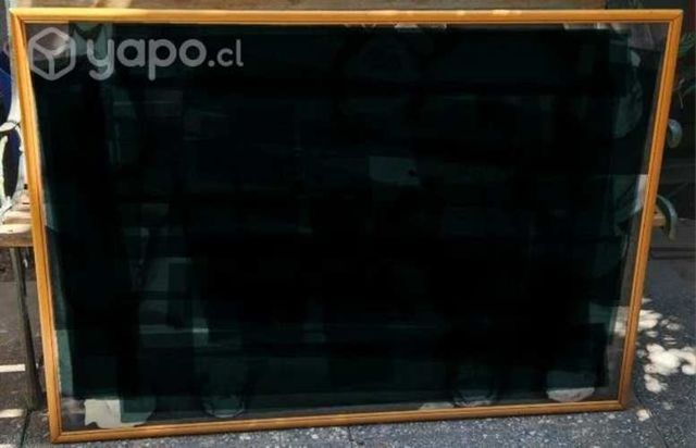 Cuadro madera y vidrio