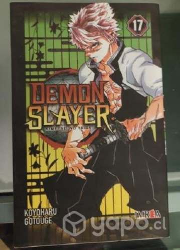 Manga kimetsu no yaiba tomo 15, 16 y 17