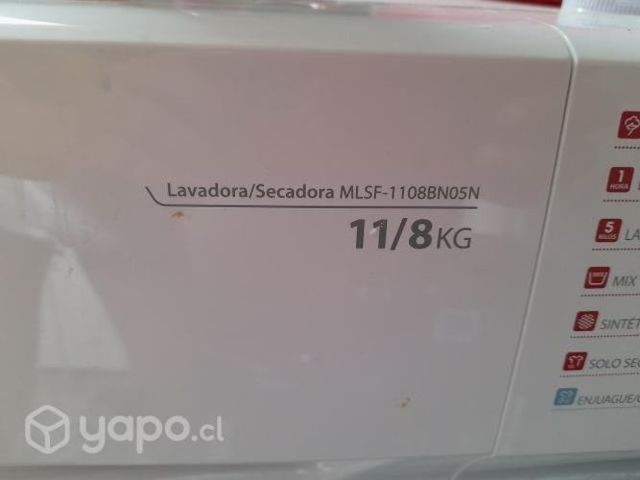 Lavadora/secadora midea 11kg/8kg
