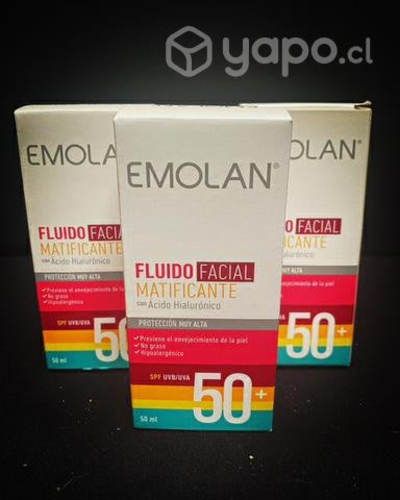 Emolan bloqueador fluido matificante con ácido h