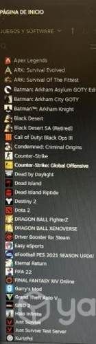 PCGamer+Mueble+cuentaSTEAM(con juegos) Conversable