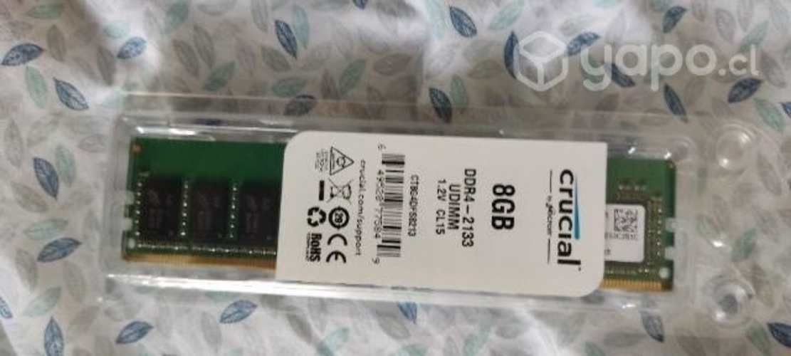 Memoria Ram Ddr4 Crucial 8gb 2133mhz