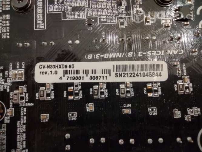 NVIDIA CMP 30HX D6 6GB Gigabyte