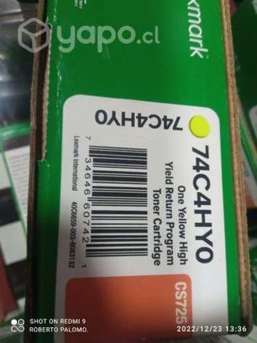 Toner Lexmark 74c4hm0 colores originales de alta