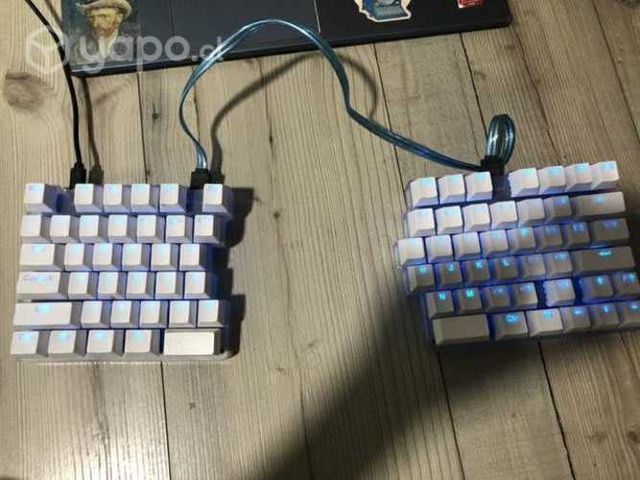 Teclado dividido retroiluminado