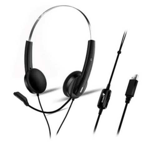 Audífono hs-220u con micrófono conexion usb genius