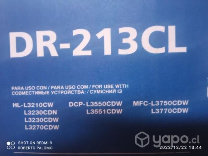 Pack Drum brother dr 213cl colores original