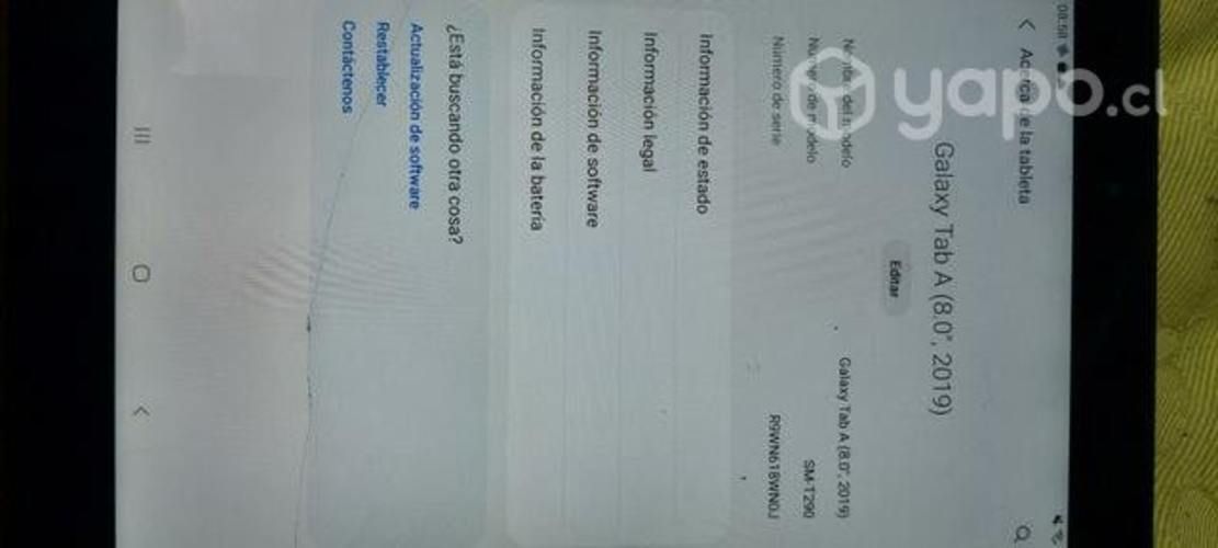 Tablet Samsung Tab A 8.0 2019