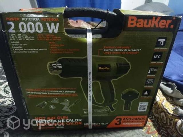 Pistola de calor bauker