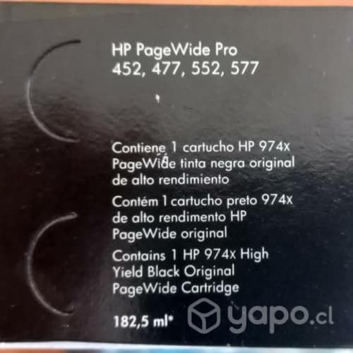 Juego Tinta 974XL Original HP