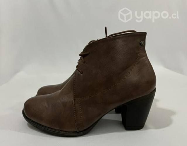 Botín Tacón 100% Sintético Marca Zibel N*39 Café