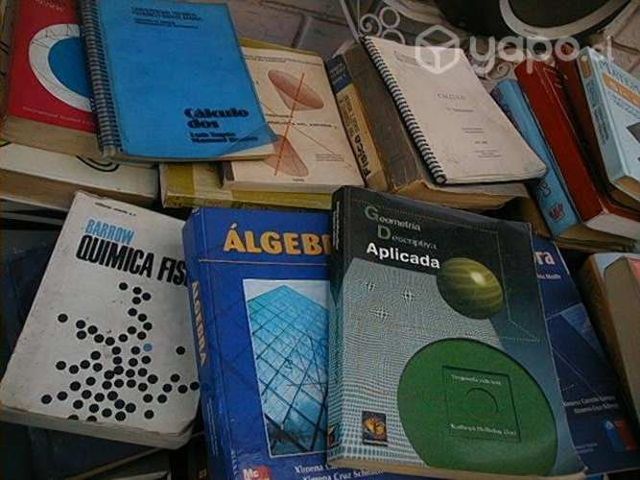 Libros de algebra- fisica- biologia