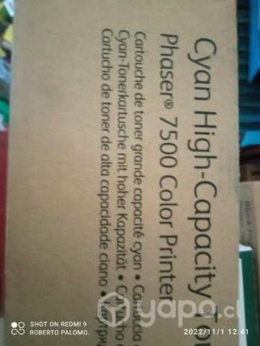 Toner phaser xerox 7500 colores originales de alta