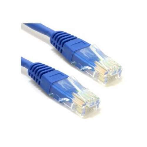 Cable patch utp cat5e 0,3 mts. azul