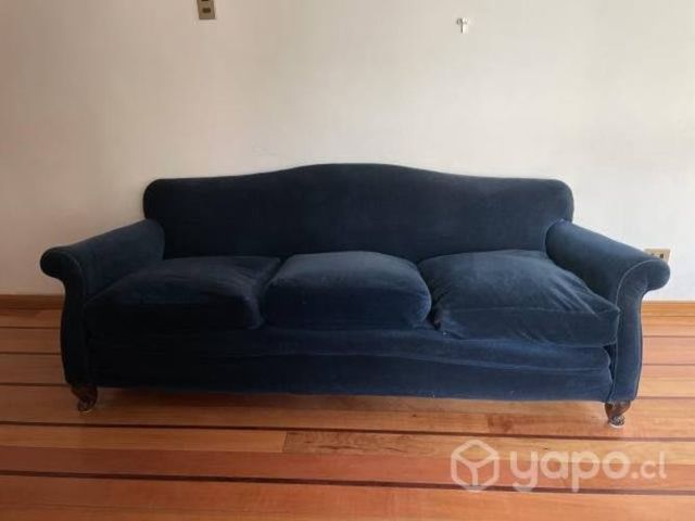 Juego de living para 6 Azul oscuro