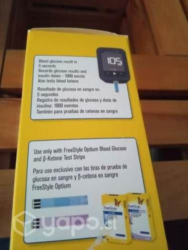 Maquina control glucosa y cetonas en sangre