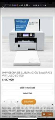 Impresora de Sublimación SAWGRASS VIRTUOSO SG-500