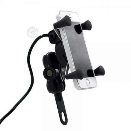 Soporte de Celular Para Moto con Cargador USB
