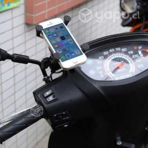 Soporte de Celular Para Moto con Cargador USB
