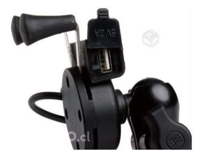 Soporte de Celular Para Moto con Cargador USB