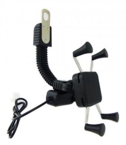 Soporte de Celular Para Moto con Cargador USB