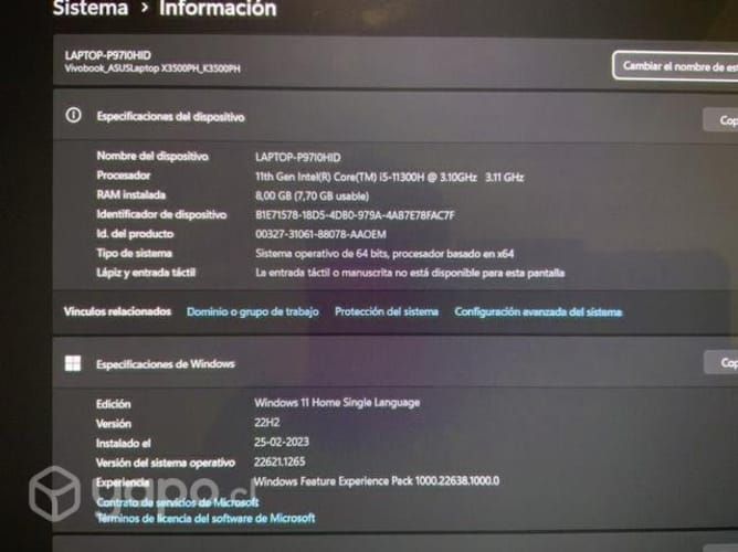 Notebook ASUS VIVOBOOK