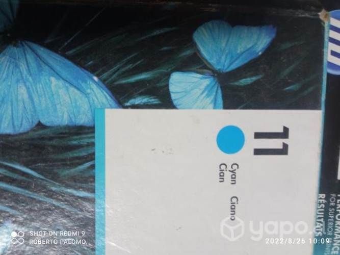 Tintas HP 11 colores originales